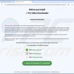 Pro Video Downloader adware page officielle 2