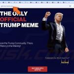 Le site web de l'arnaque de l'Airdrop $TRUMP 1