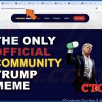 Le site web de l'arnaque de l'Airdrop $TRUMP 3