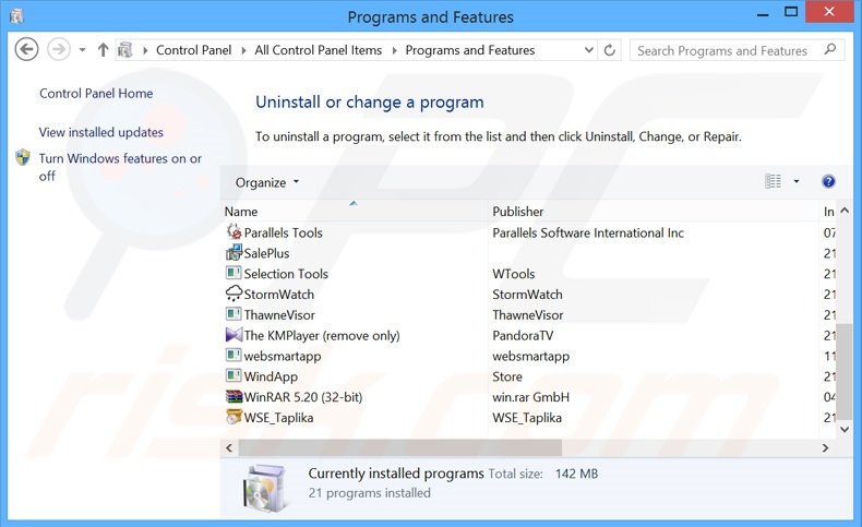 Désinstallation du logiciel de publicité MediaPlayer via le Panneau de Configuration