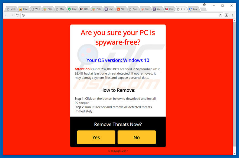 Deuxième variante de l'escroquerie Your Computer May Have a Virus !