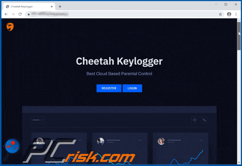 cheetah keylogger promouvoir un site web dans une image gif