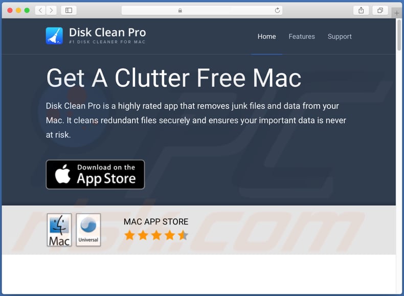 disk clean pro promoteur d'applications indésirables