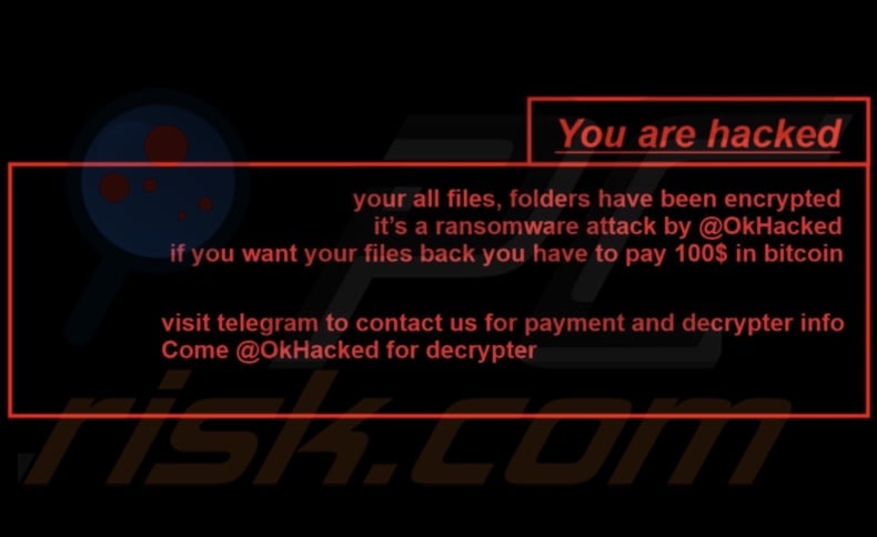 OkHacked ransomware papier peint