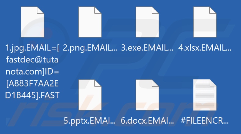 Fichiers cryptés par le ransomware FAST (extension .FAST)