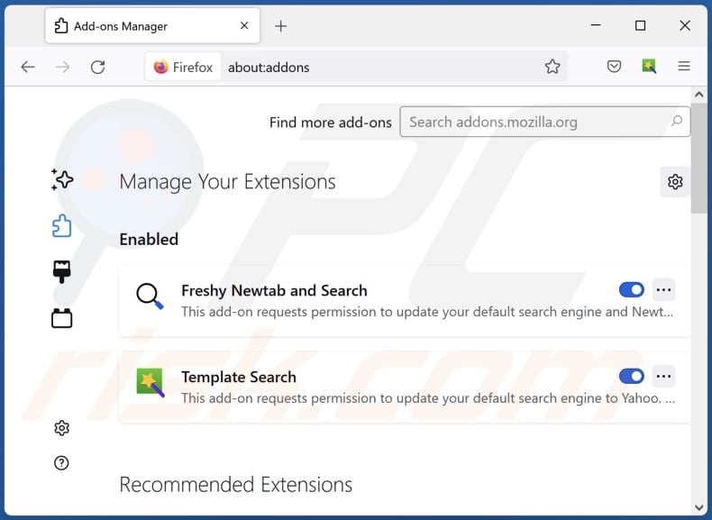 Suppression des extensions Mozilla Firefox liées à search.yahoo.com