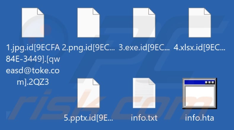 Fichiers cryptés par le rançongiciel 2QZ3 (extension .2QZ3)