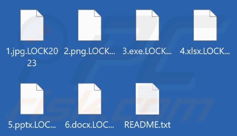 Fichiers cryptés par le rançongiciel LOCK2023 (extension .LOCK2023)