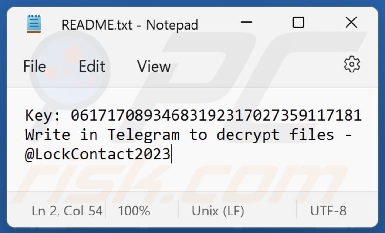 LOCK2023 ransomware fichier texte (README.txt)