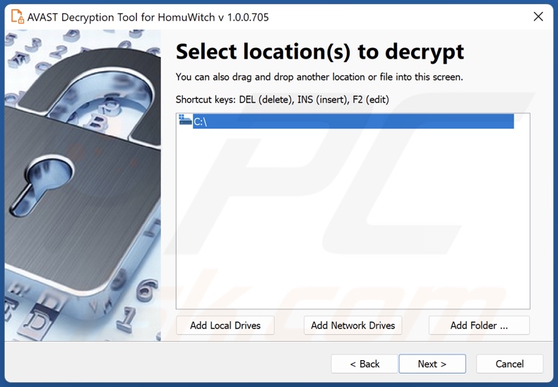 Décrypteur de ransomware HomuWitch