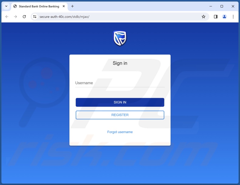 Standard Bank IT3(b) Policy courriel frauduleux promotion d'un site de phishing