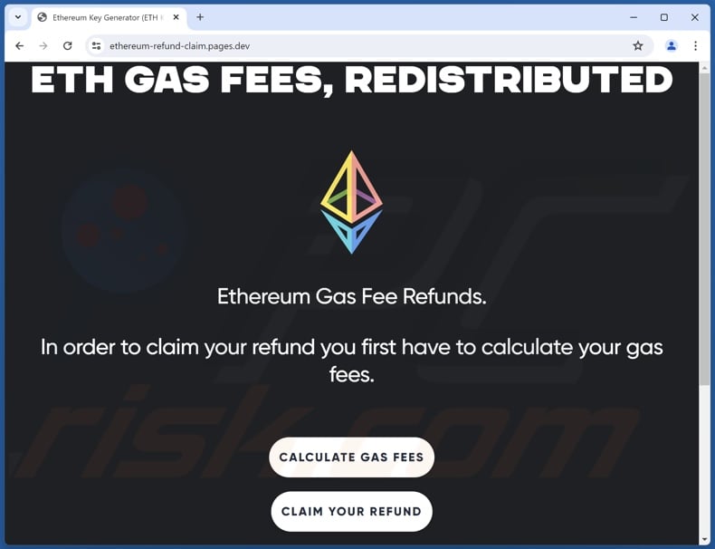 Ethereum Gas Fee Refunds escroquerie