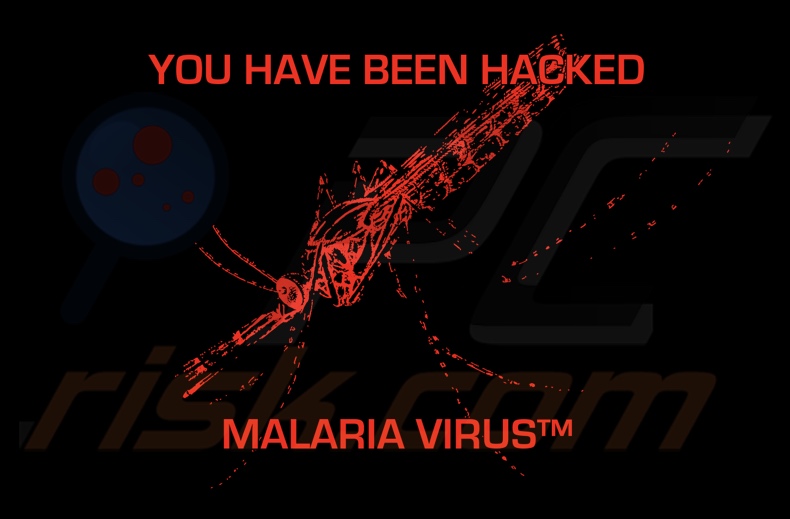 MALARIA VIRUS ransomware papier peint