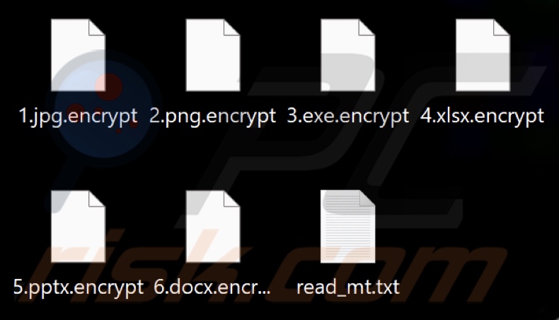 Fichiers cryptés par le ransomware Anonymous Arabs (extension .encrypt)