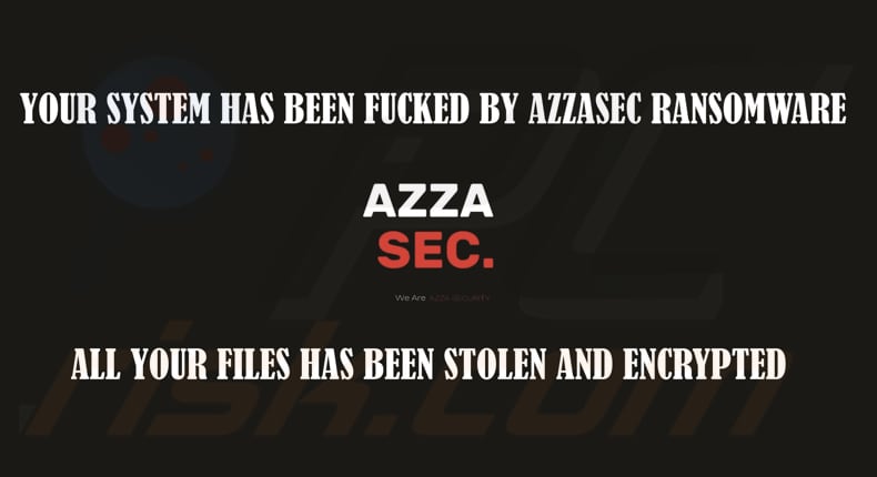 AzzaSec ransomware papier peint