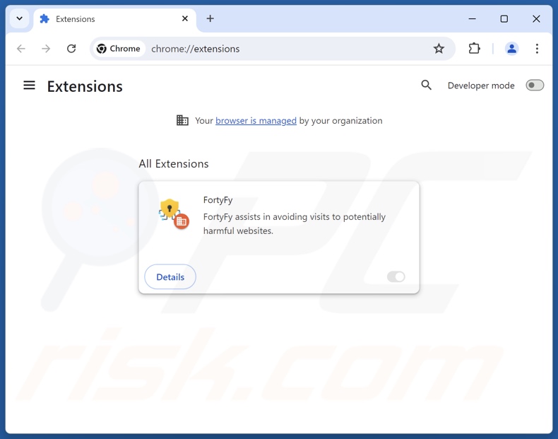 Suppression des extensions indésirables de Google Chrome 2
