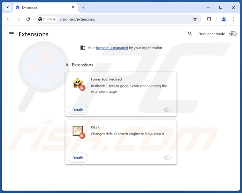 Suppression de Funny Tool Redirect de Google Chrome par étapes 2