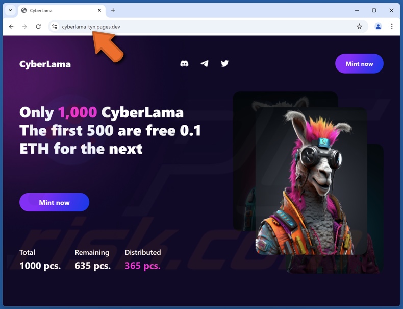 CyberLama Mint escroquerie