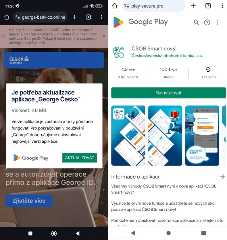 Le logiciel malveillant NGate se propage via des sites déguisés en sites bancaires et Google Play