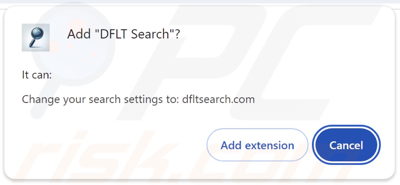 DFLT Search pirate de navigateur demandant des autorisations