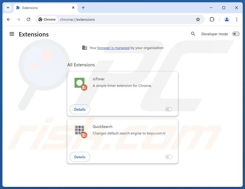 Suppression des extensions Google Chrome liées à findflarex.com