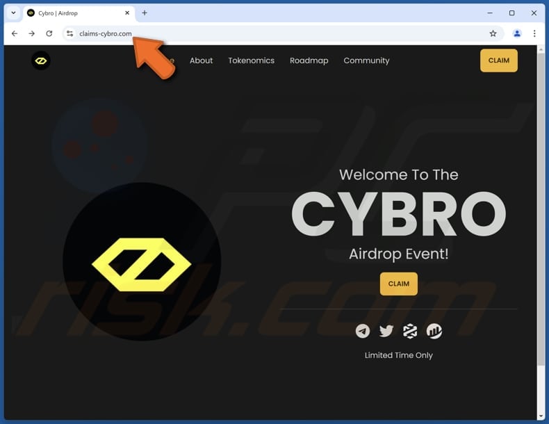 CYBRO Airdrop escroquerie