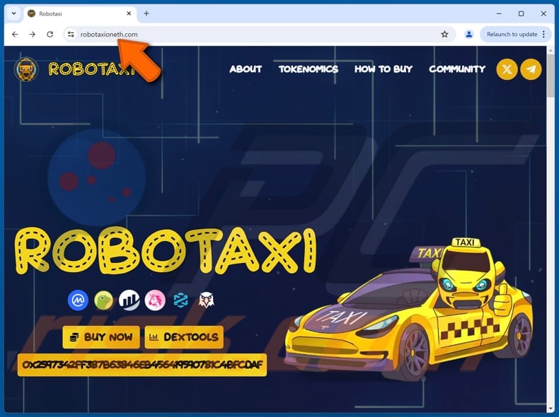 ROBOTAXI ($TAXI) escroquerie