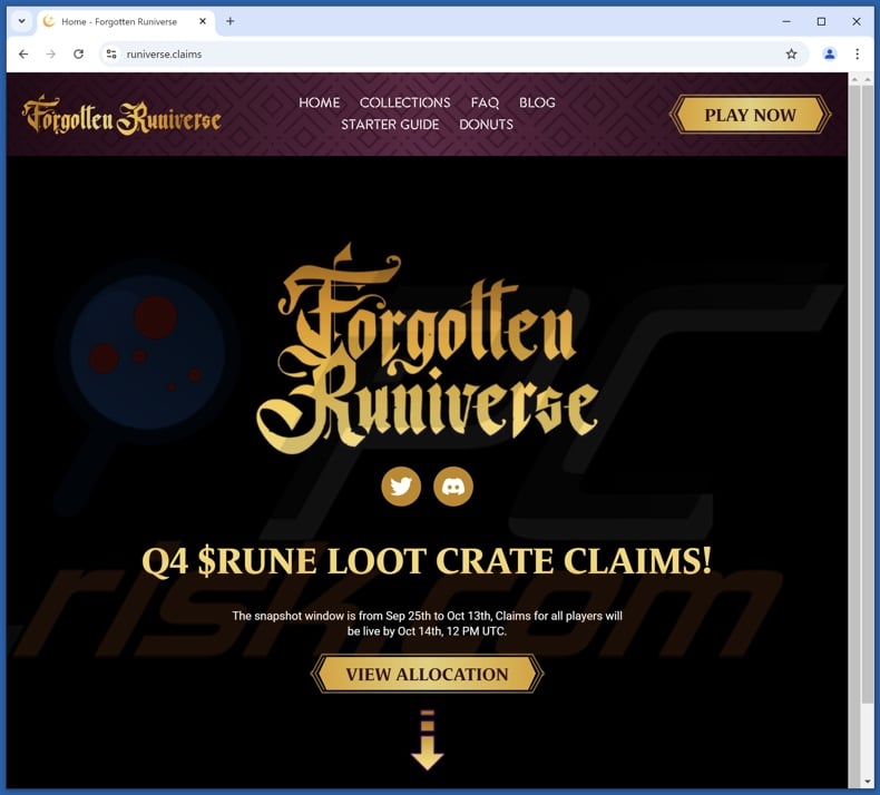 $RUNE Loot Crate Claims escroquerie