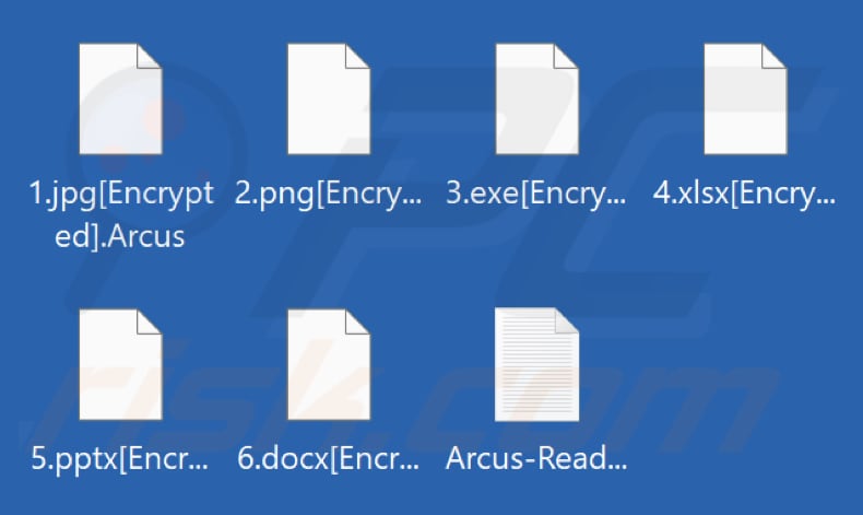 Arcus ransomware encrypted files second variant (.Arcus extension)