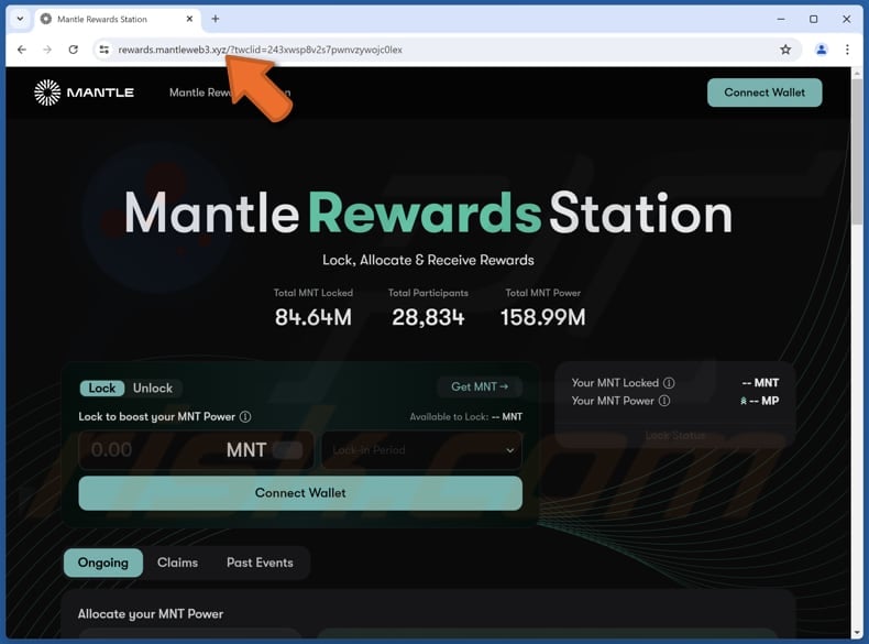 Mantle Rewards Station escroquerie