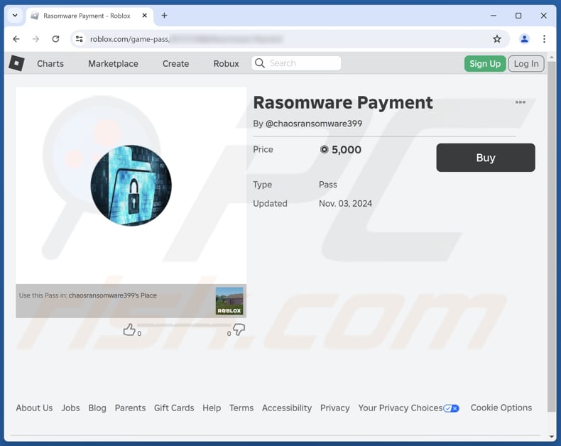 MrBeast ransomware site de paiement