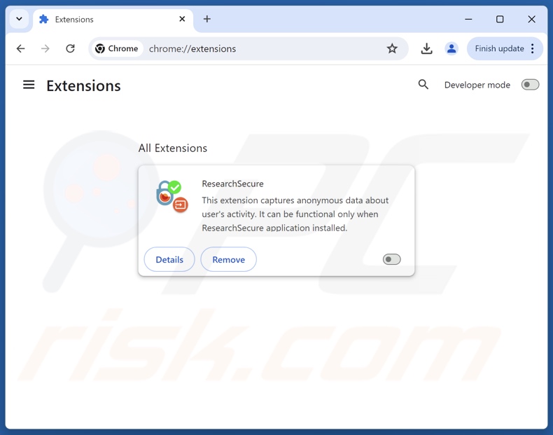 Suppression des extensions malveillantes dans Google Chrome 2