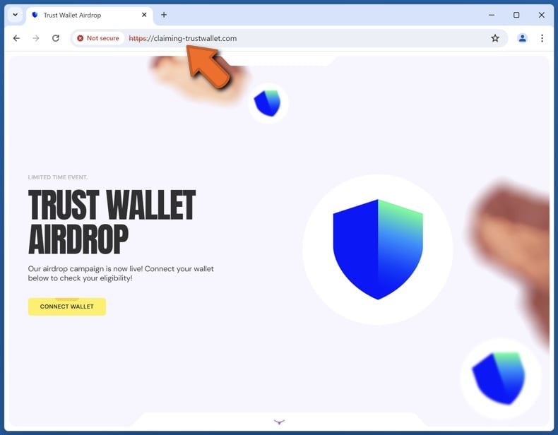 Trust Wallet Airdrop escroquerie