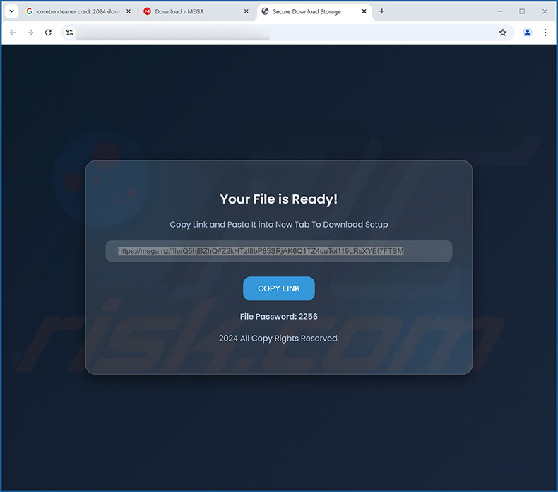 Faux site de téléchargement de crack propageant UC Browser