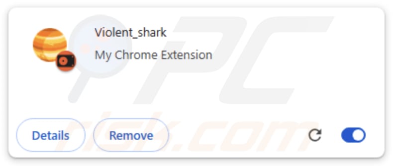 Violent_shark extension malveillante