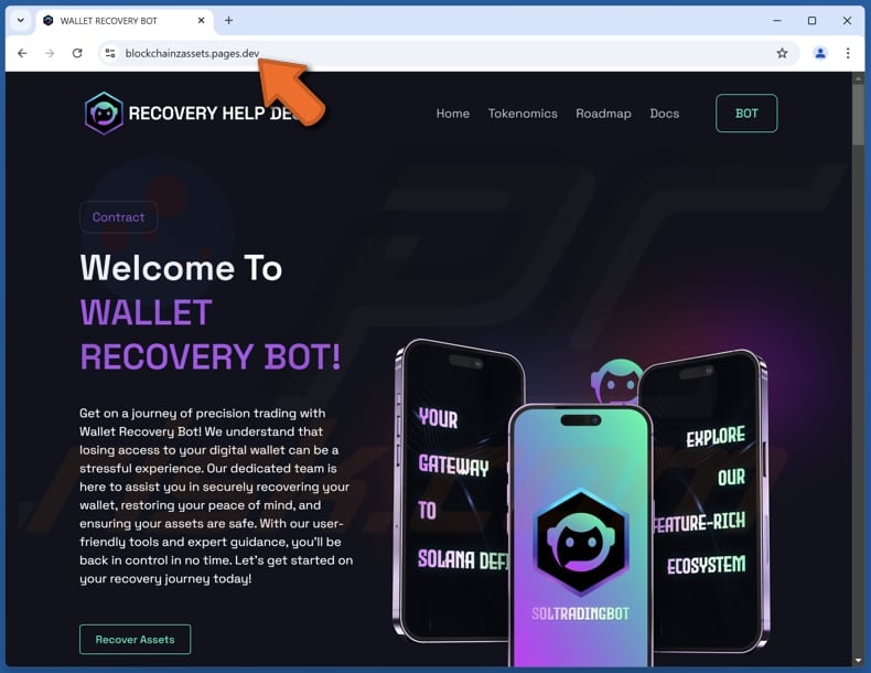 Wallet Recovery Bot escroquerie