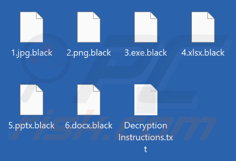 Fichiers cryptés par Black (Prince) ransomware (extension .black)