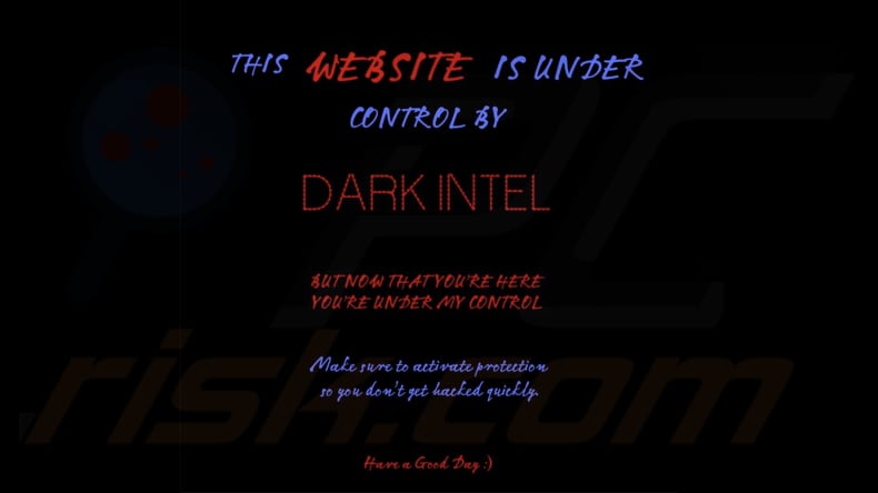 Dark Intel ransomware papier peint