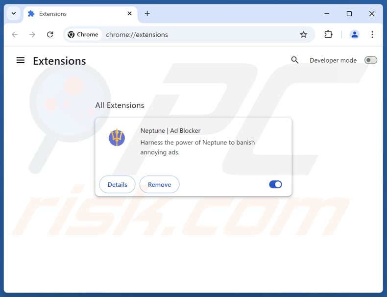 Removing Neptune | Ad Blocker publicités de l'étape Google Chrome 2
