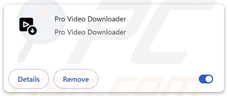 Pro Video Downloader logiciel publicitaire