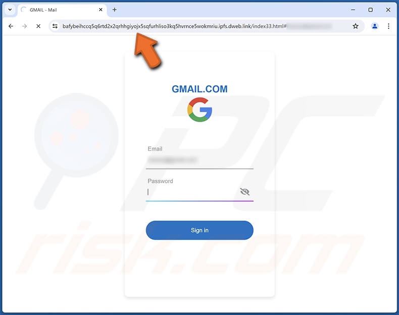 Re-Activate Your Mailbox Address courriel frauduleux promotion d'un site de phishing