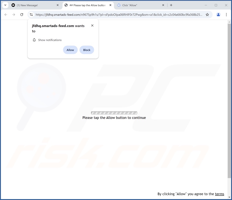 smartads-feed[.]com pop-up redirections