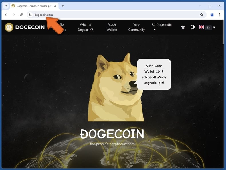 Apparition du vrai site web de Dogecoin (dogecoin.com)