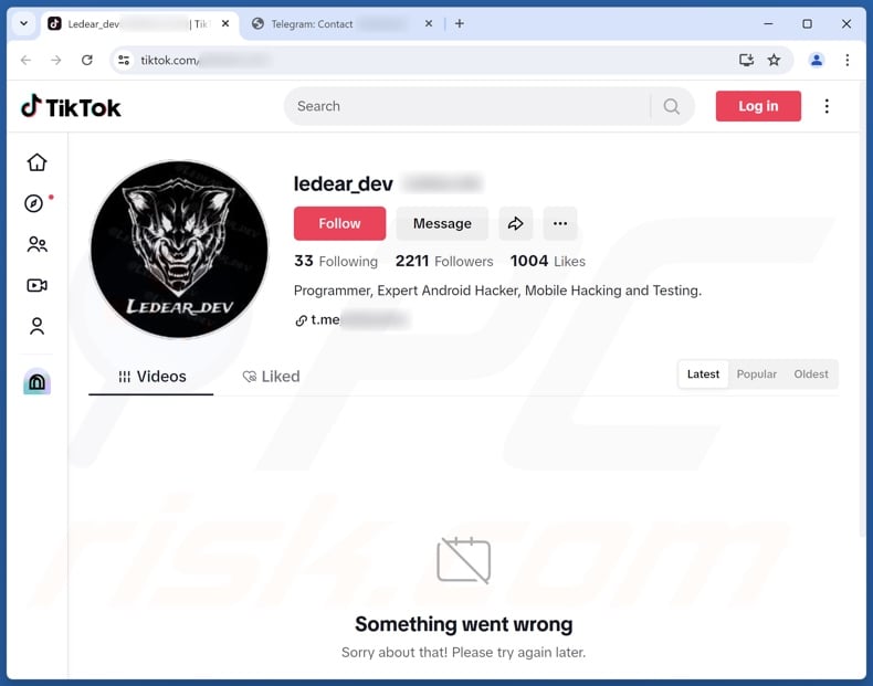 G700 Trojan d'accès à distance promu sur TikTok