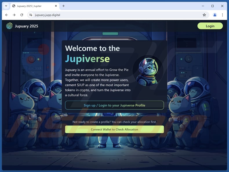 Jupiverse Wallet Connection escroquerie