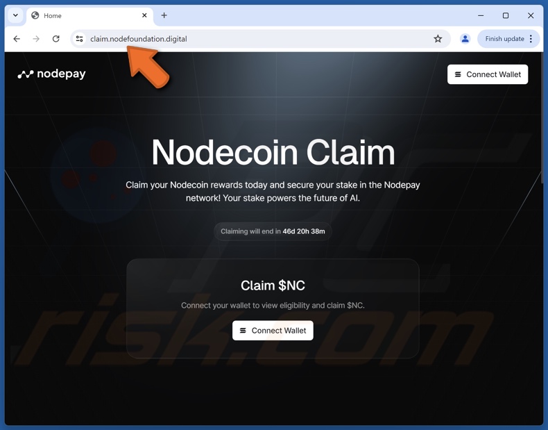 Nodecoin Claim escroquerie