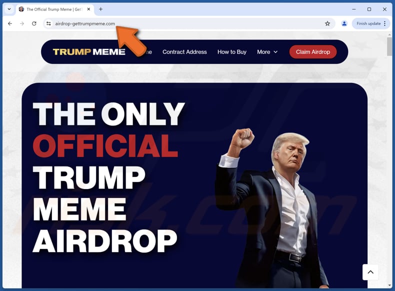 $TRUMP Airdrop escroquerie