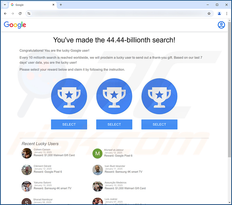 You've made the 44.44-billionth search! POP-UP Escroquerie