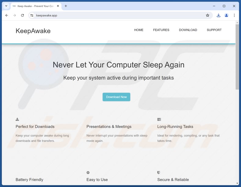 Keep Awake Promoteur d'application indésirable