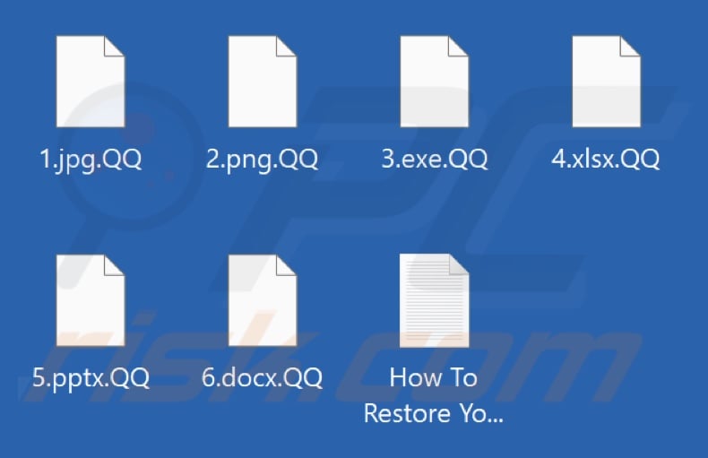 Fichiers cryptés par le ransomware QQ (extension .QQ)